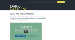 Desktop Screenshot of darkpatterns.org