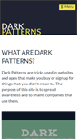 Mobile Screenshot of darkpatterns.org